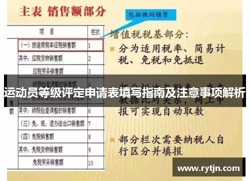 运动员等级评定申请表填写指南及注意事项解析
